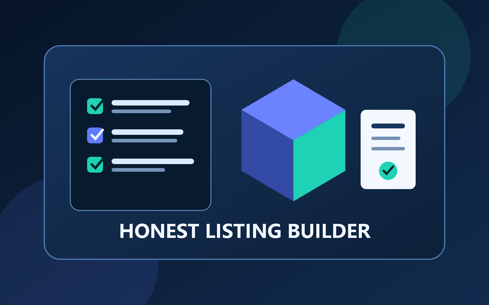 Honest Digital Product Listing Builder product preview